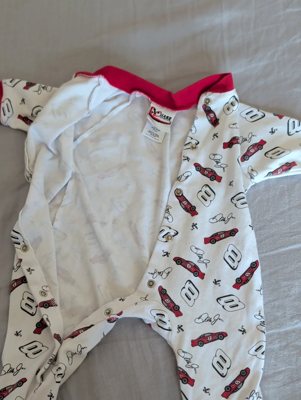 Y2K NASCAR Dale Earnhardt Jr And Mark Martin One Piece Footies Size 3-6 Months